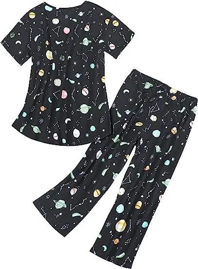 2025 Printed Pajama Set Women Red Christmas Design — feature 10