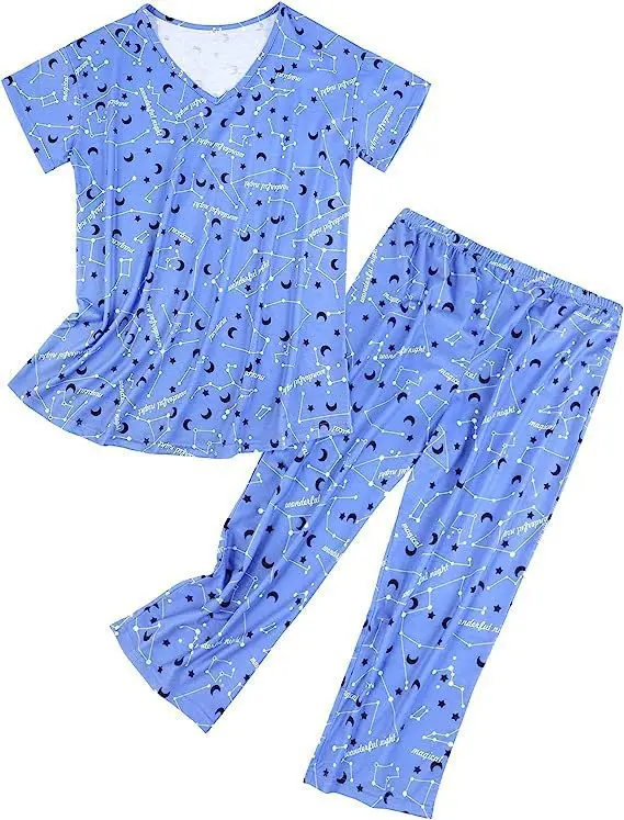2025 Printed Pajama Set Women Red Christmas Design — feature 3