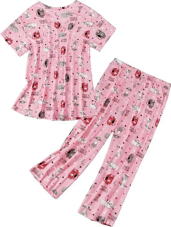 2025 Printed Pajama Set Women Red Christmas Design — feature 6