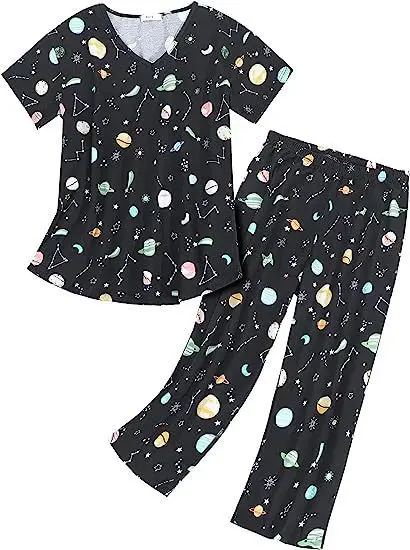 2025 Printed Pajama Set Women Red Christmas Design — feature 8