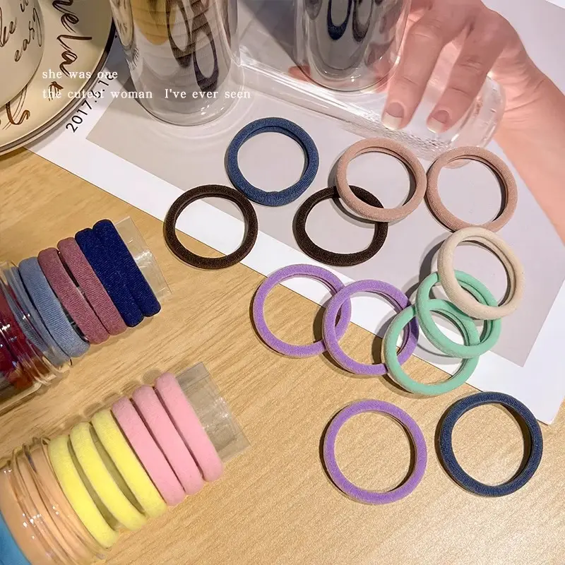 Korean Style Rainbow Hair Rope High Elastic Rubber Band - Image 21
