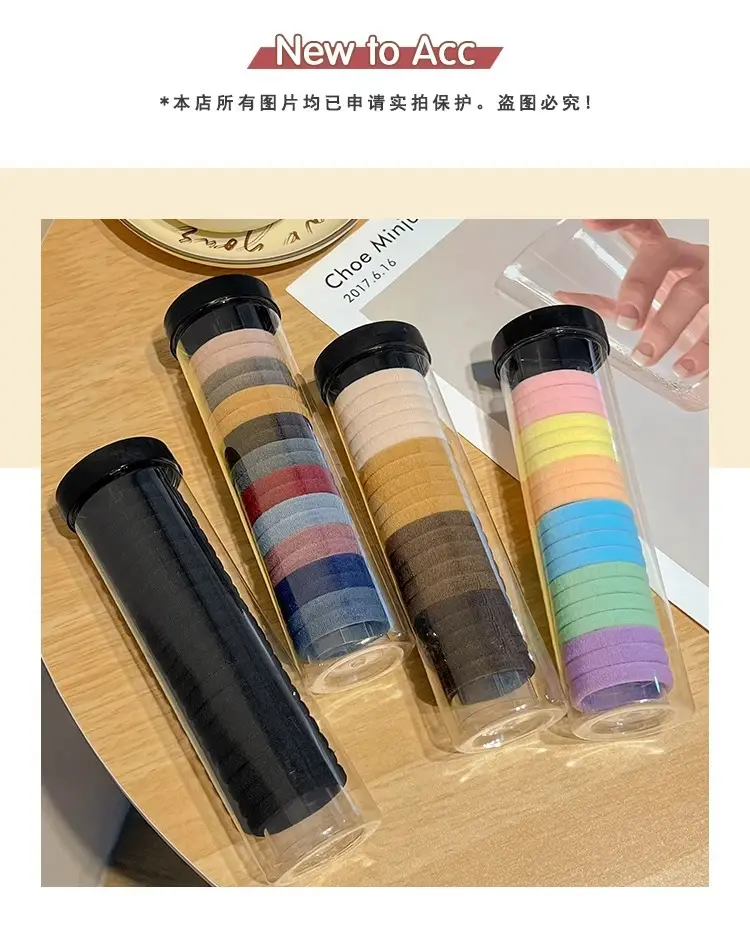 Korean Style Rainbow Hair Rope High Elastic Rubber Band — feature 18