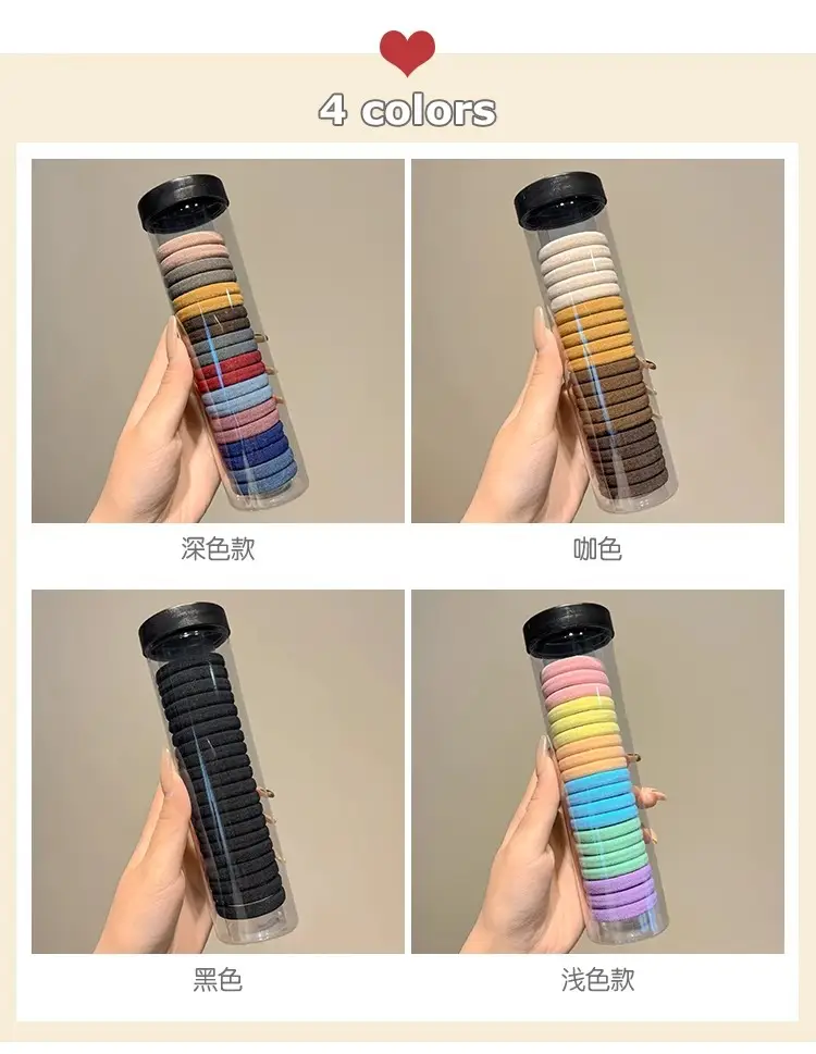 Korean Style Rainbow Hair Rope High Elastic Rubber Band — feature 20