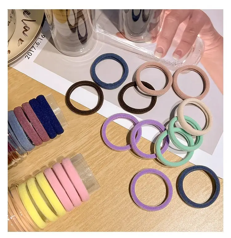 Korean Style Rainbow Hair Rope High Elastic Rubber Band — feature 25