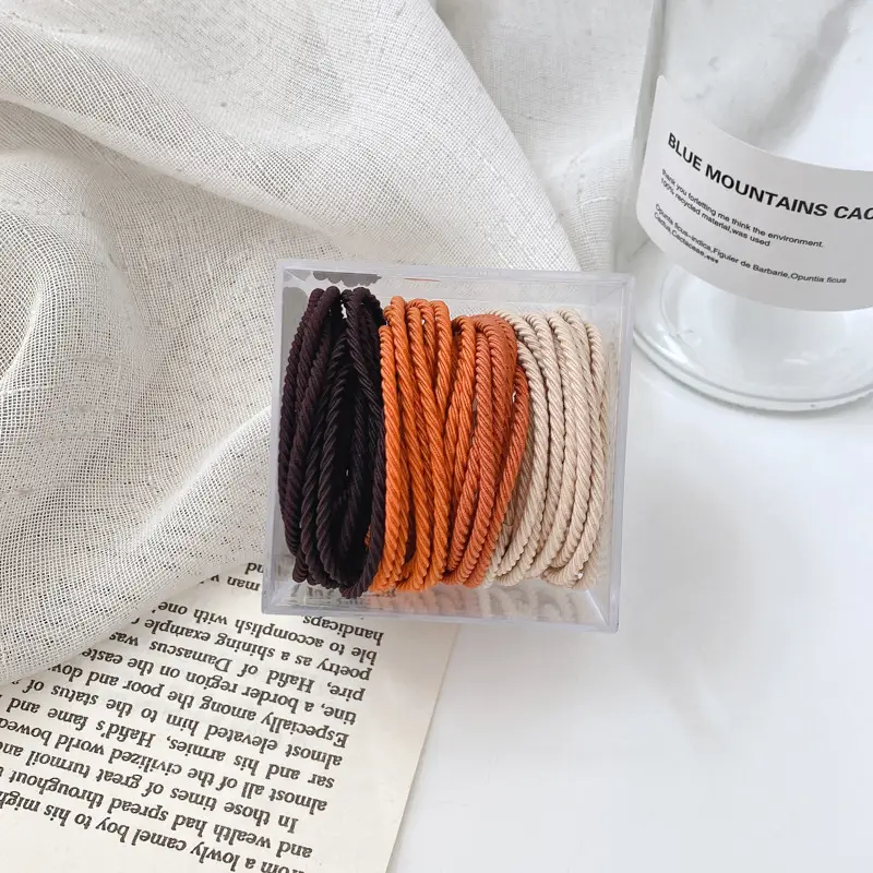 Korean Style Rainbow Hair Rope High Elastic Rubber Band - Image 10