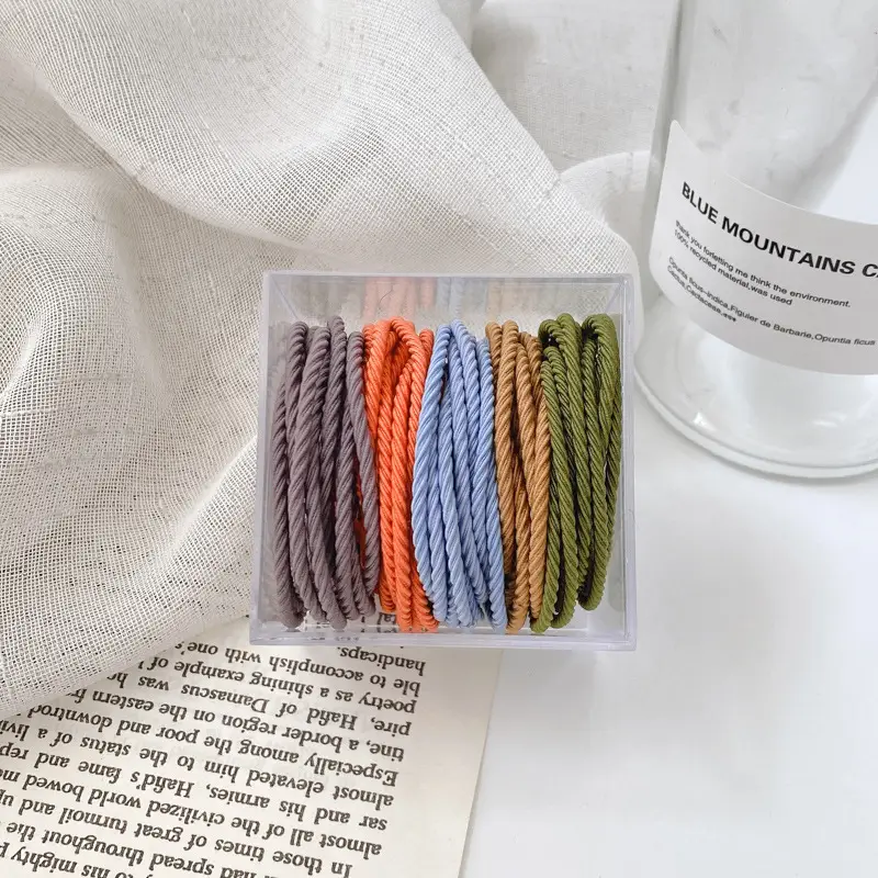 Korean Style Rainbow Hair Rope High Elastic Rubber Band - Image 11