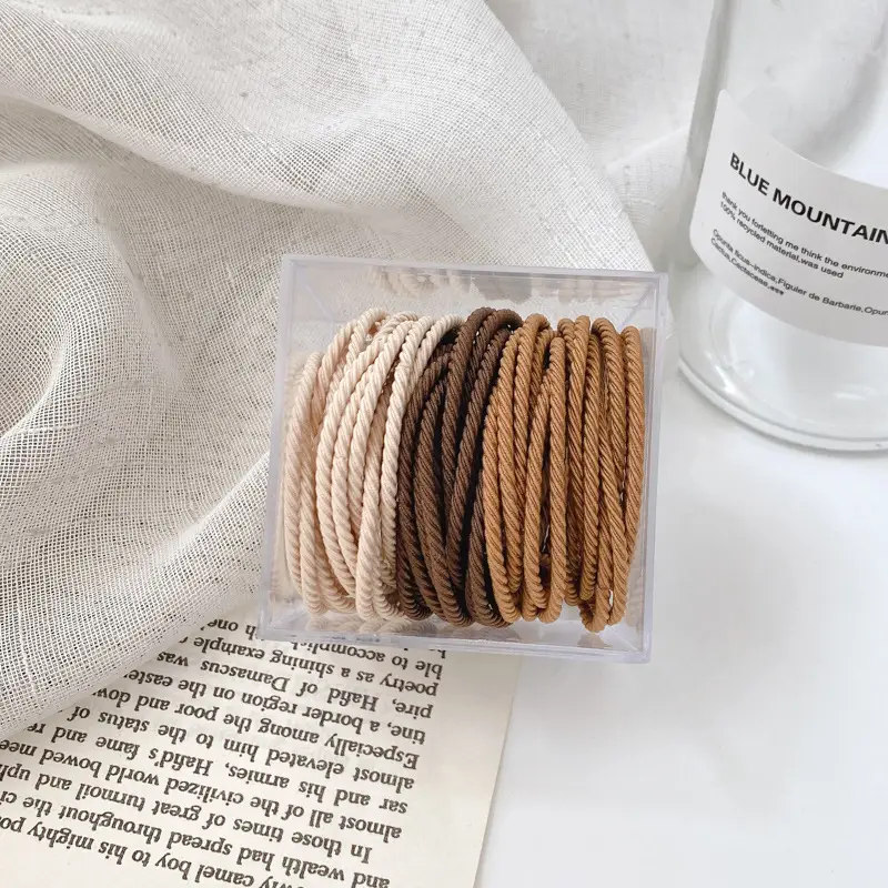 Korean Style Rainbow Hair Rope High Elastic Rubber Band - Image 9