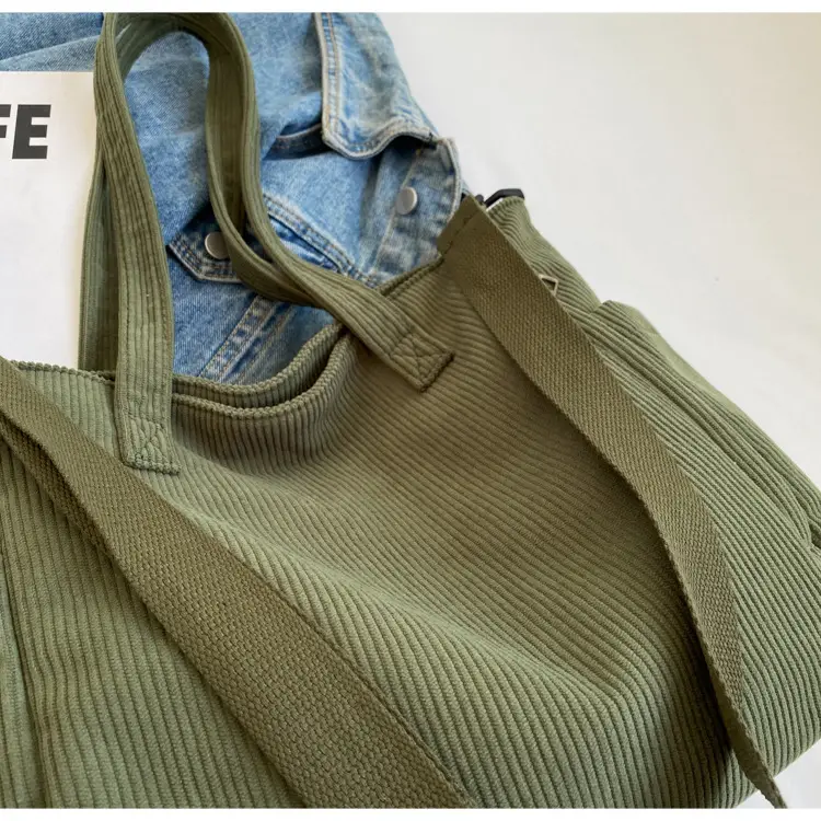 New Corduroy Tote Bag for Women Large Capacity Commuter — feature 37