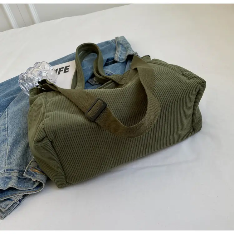 New Corduroy Tote Bag for Women Large Capacity Commuter — feature 38