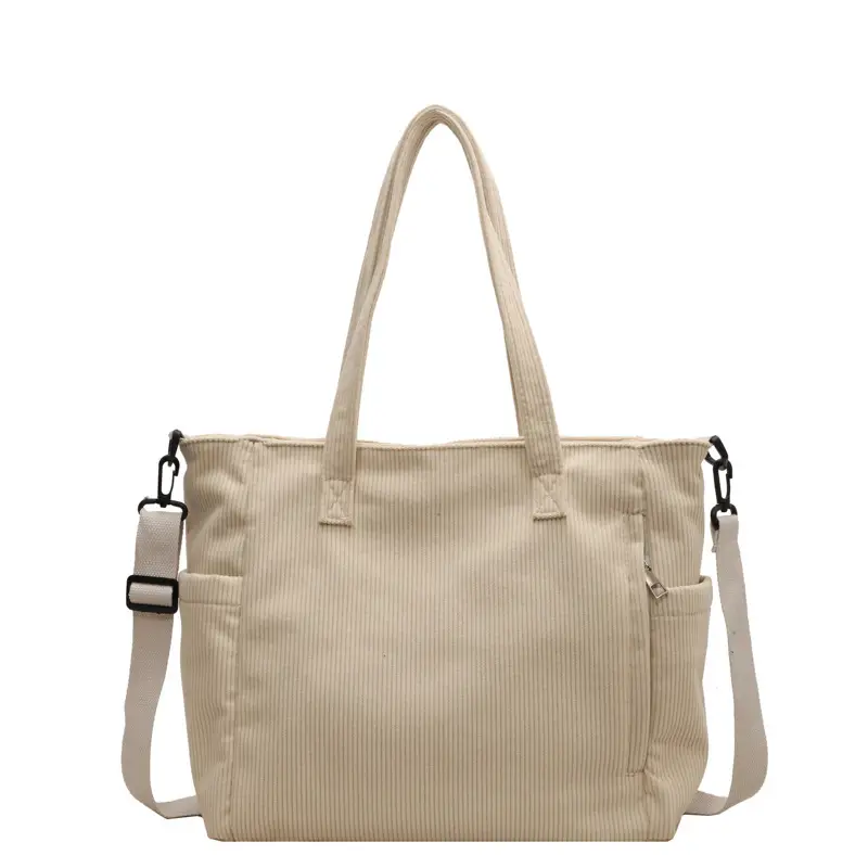 New Corduroy Tote Bag for Women Large Capacity Commuter