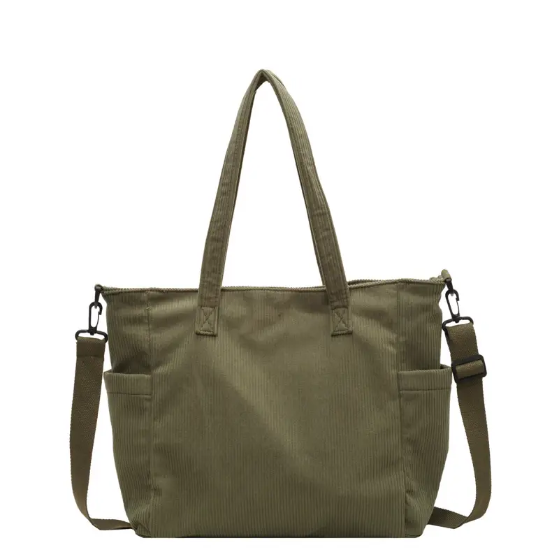 New Corduroy Tote Bag for Women Large Capacity Commuter