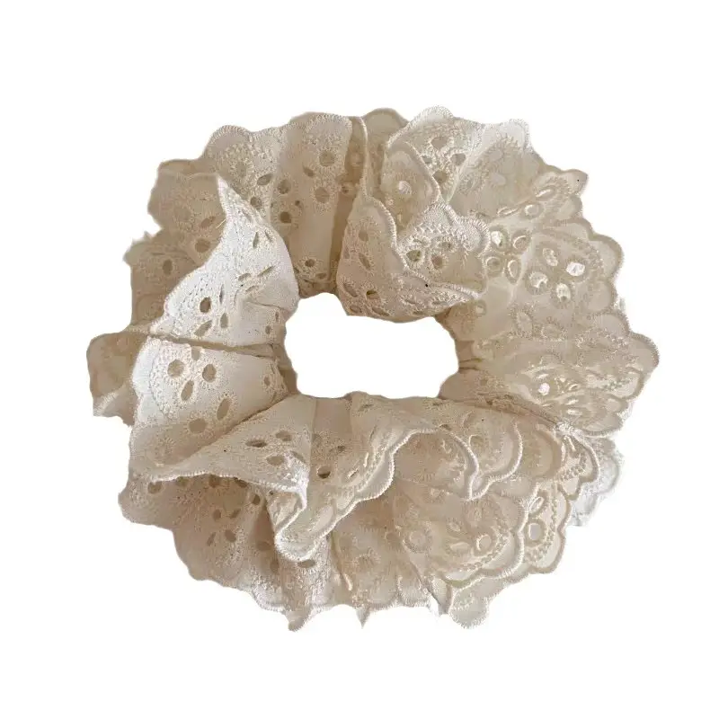 Double Layer Lace Hair Band for Women French Romantic Hollow Ring Hair Accessories - Image 7
