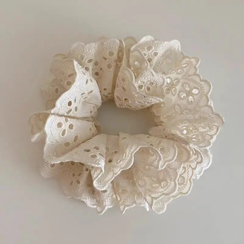 Double Layer Lace Hair Band for Women French Romantic Hollow Ring Hair Accessories — feature 17
