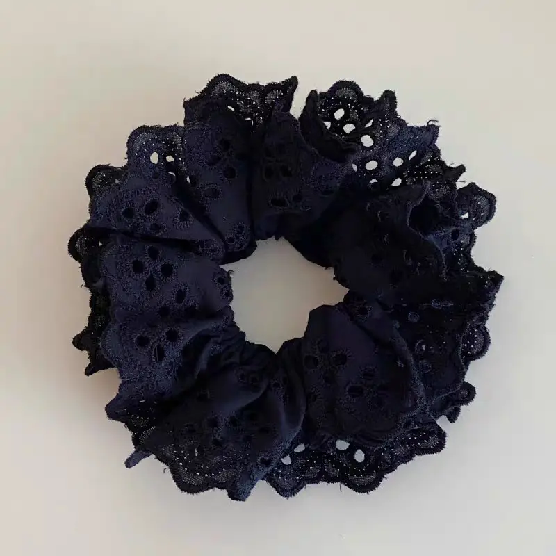 Double Layer Lace Hair Band for Women French Romantic Hollow Ring Hair Accessories - Image 2