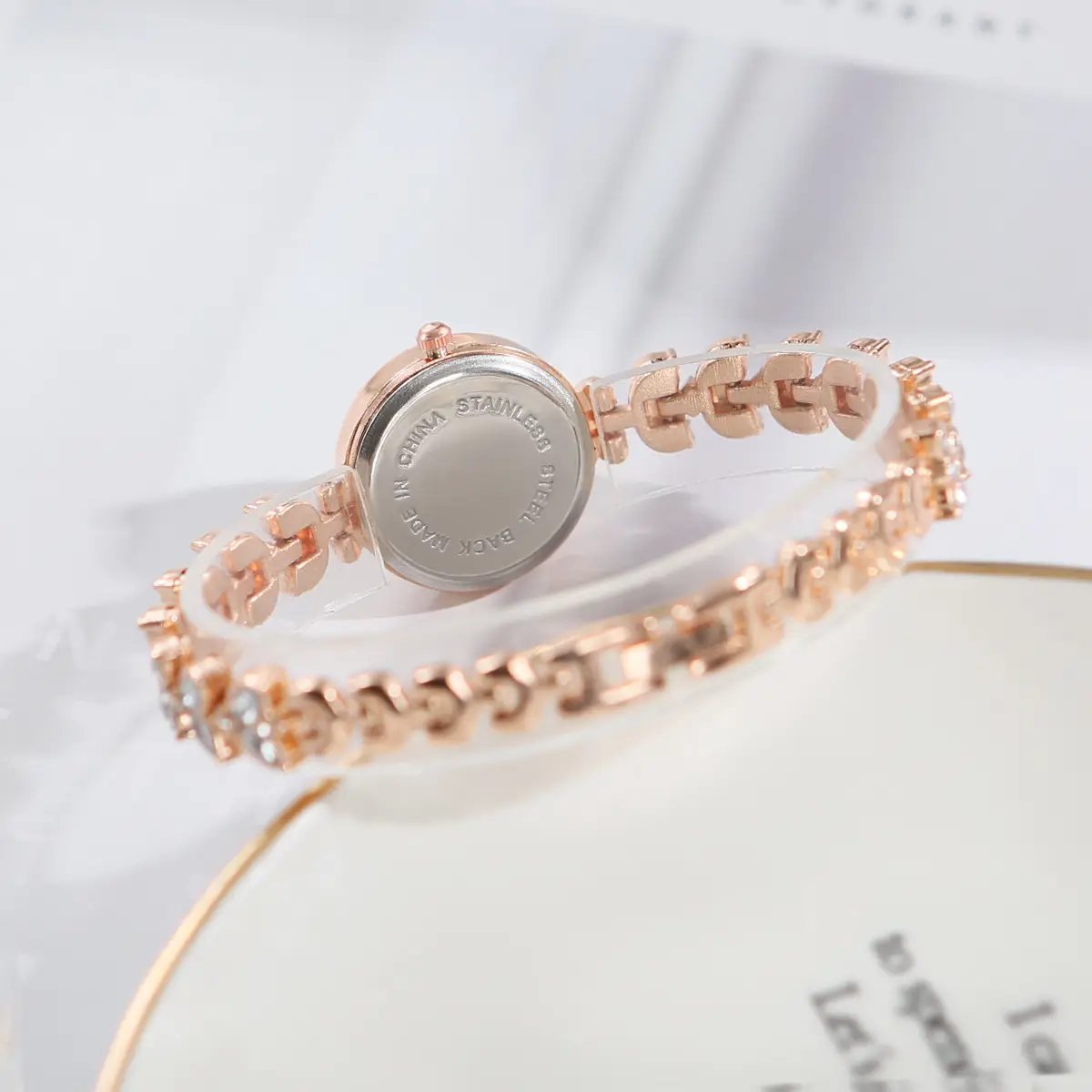 Cross-Border Mermaid Women's Watch Silver Crystal Band — feature 19