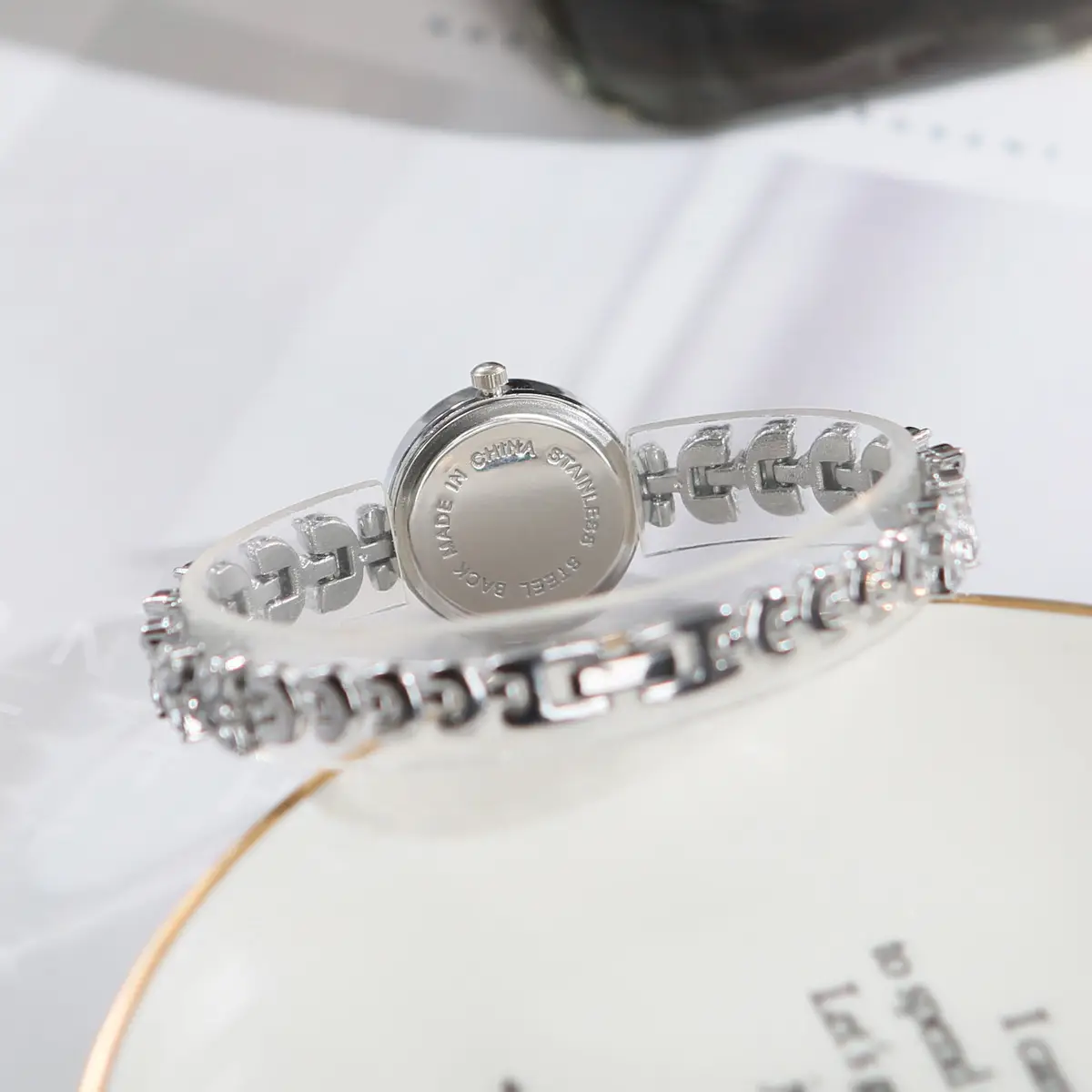 Cross-Border Mermaid Women's Watch Silver Crystal Band — feature 20