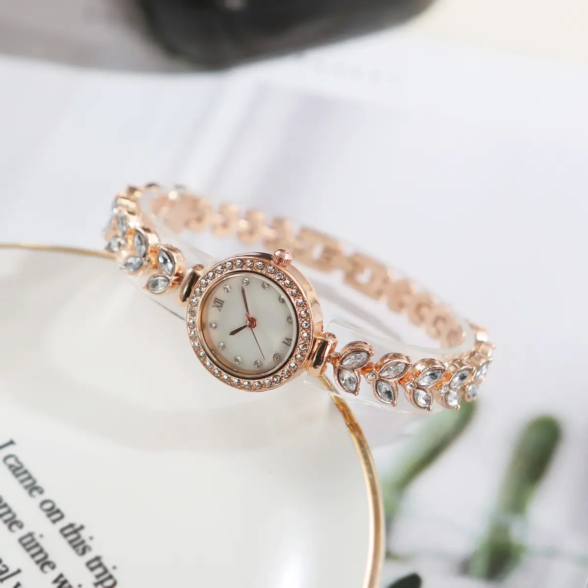 Cross-Border Mermaid Women's Watch Silver Crystal Band — feature 22