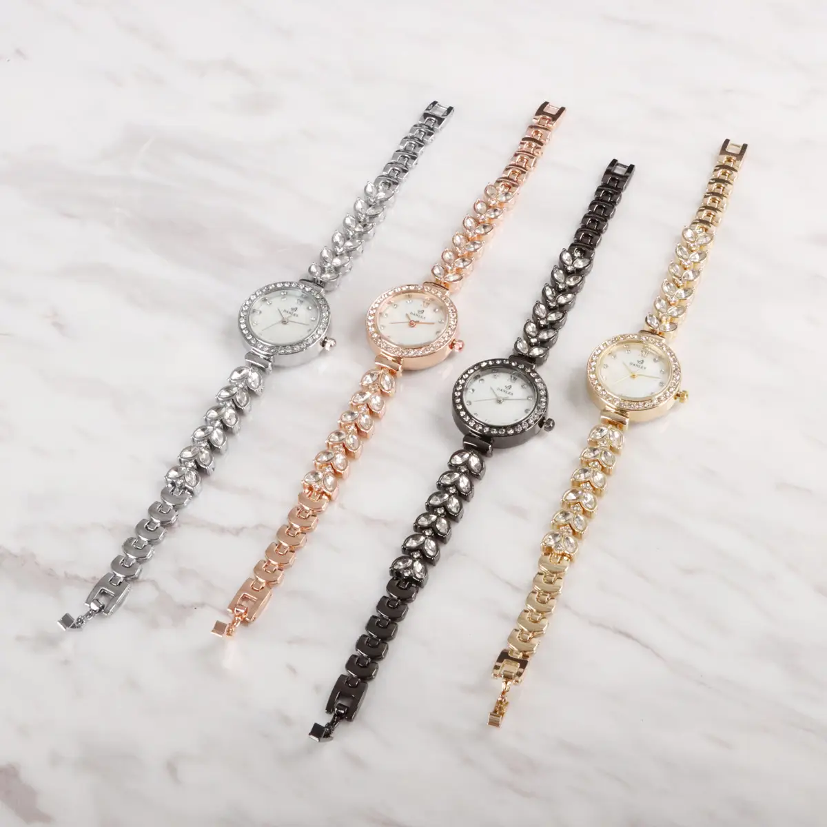 Cross-Border Mermaid Women's Watch Silver Crystal Band — feature 28