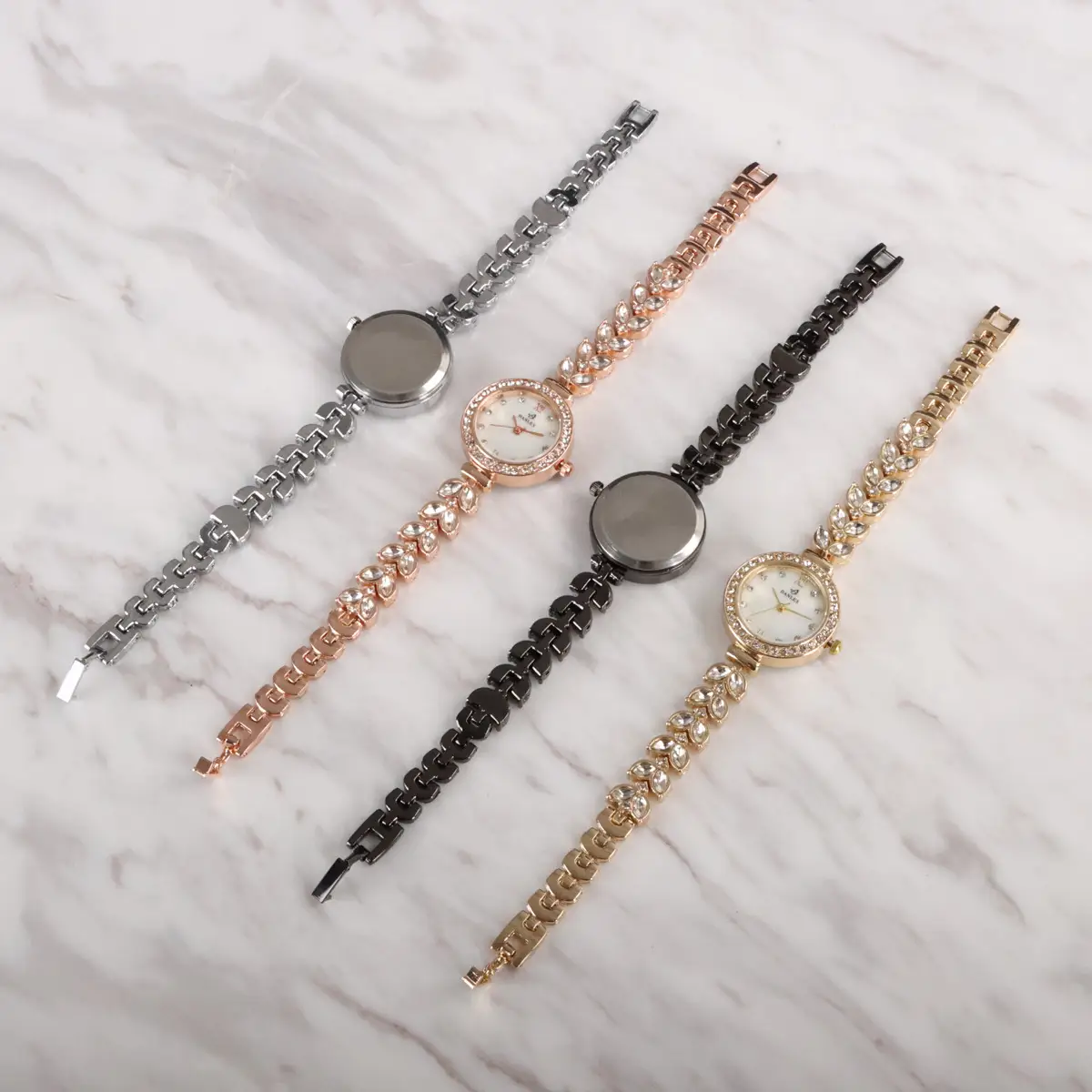Cross-Border Mermaid Women's Watch Silver Crystal Band — feature 29