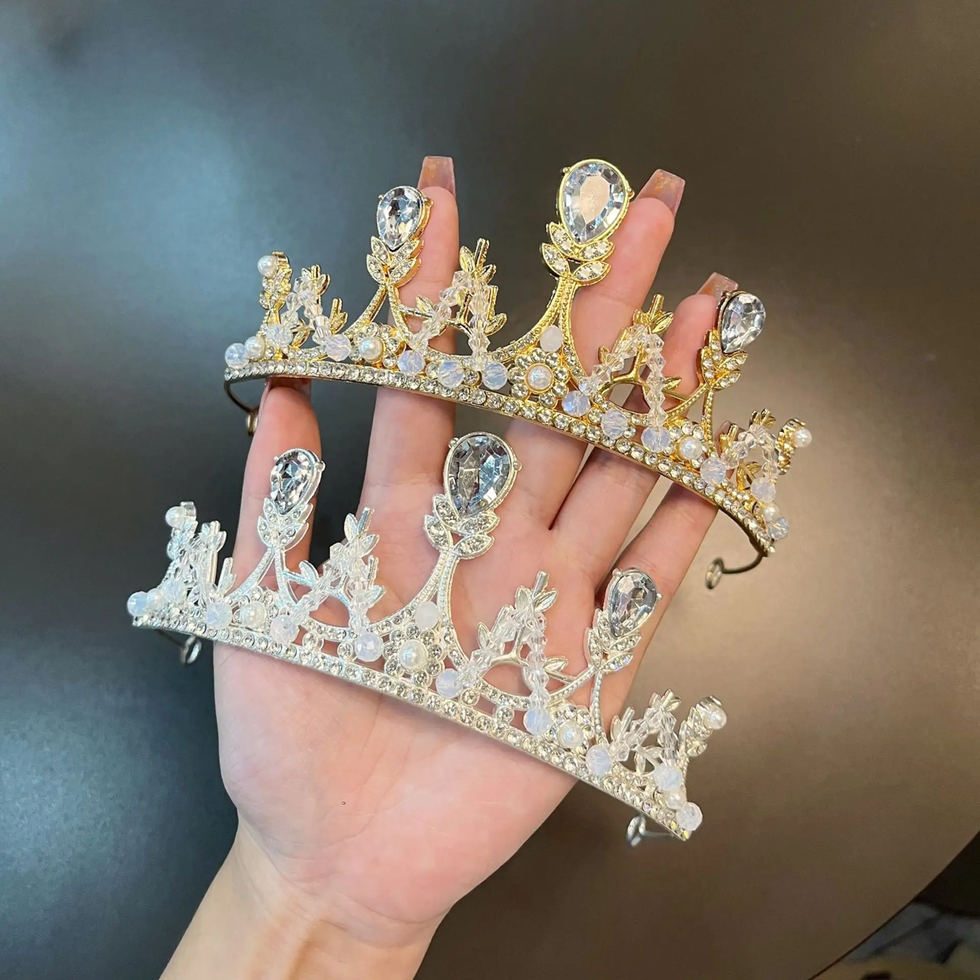 Electroplated Rhinestone Princess Crown Headband - Image 14
