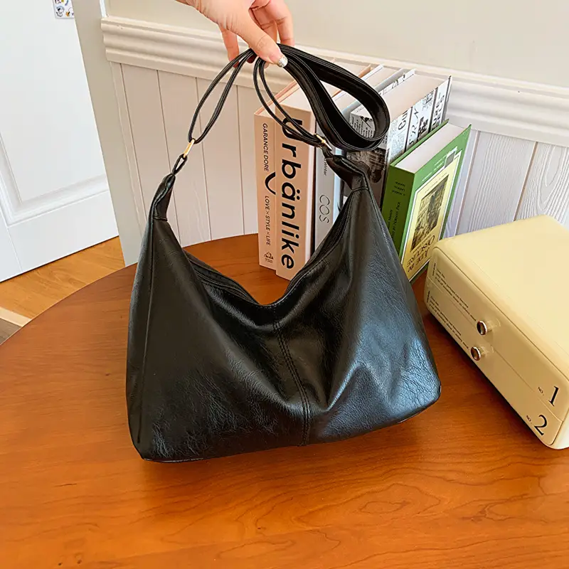 Brown Korean Style Large Cap Bag for Women - Image 7