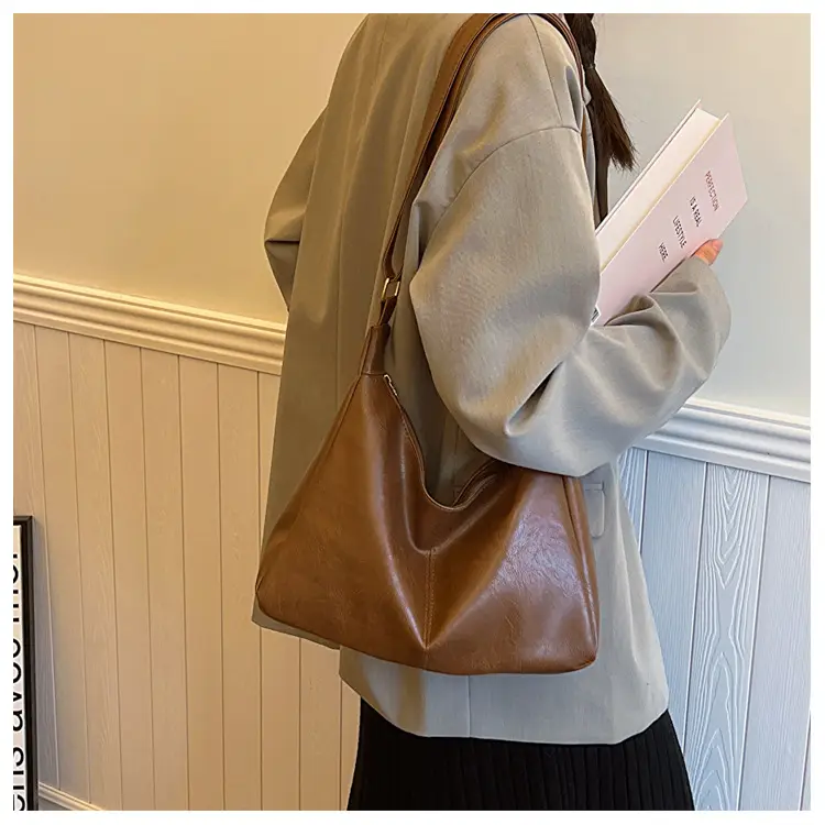 Brown Korean Style Large Cap Bag for Women — feature 10