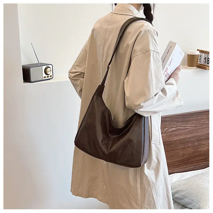 Brown Korean Style Large Cap Bag for Women — feature 20