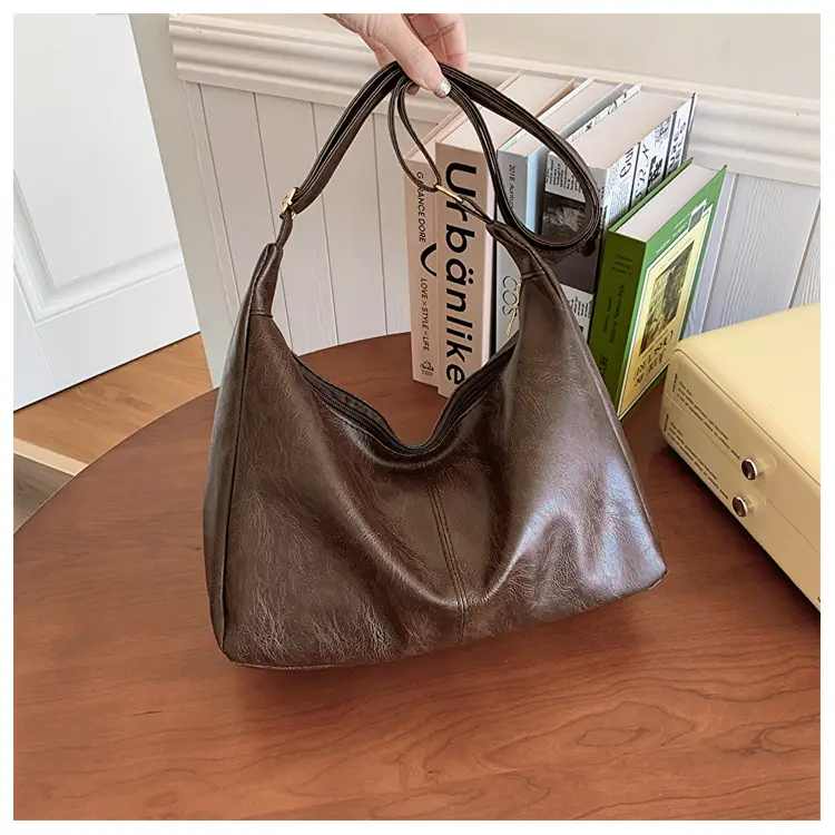 Brown Korean Style Large Cap Bag for Women — feature 25