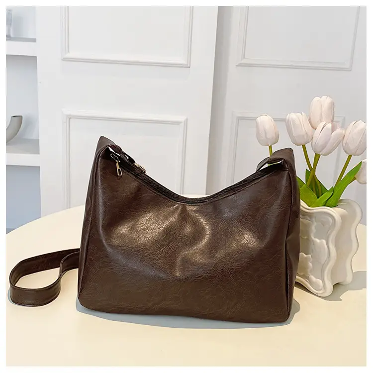 Brown Korean Style Large Cap Bag for Women — feature 26