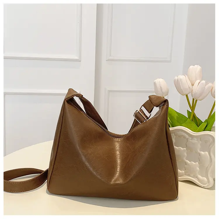 Brown Korean Style Large Cap Bag for Women — feature 27