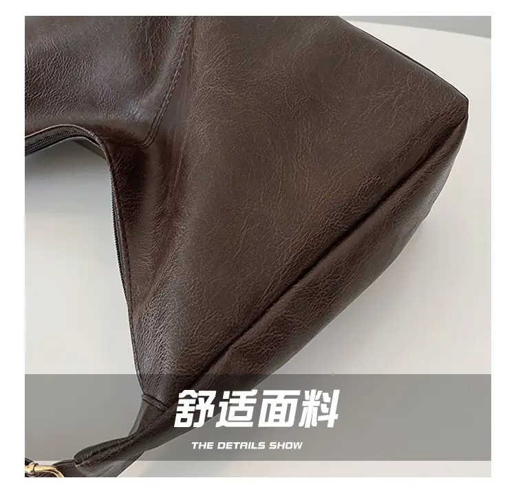 Brown Korean Style Large Cap Bag for Women — feature 3