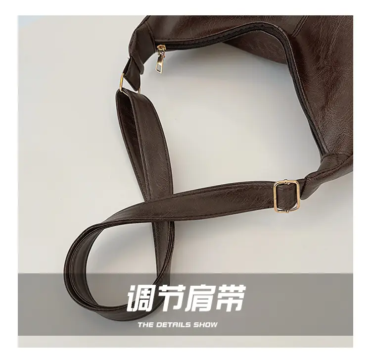 Brown Korean Style Large Cap Bag for Women — feature 5
