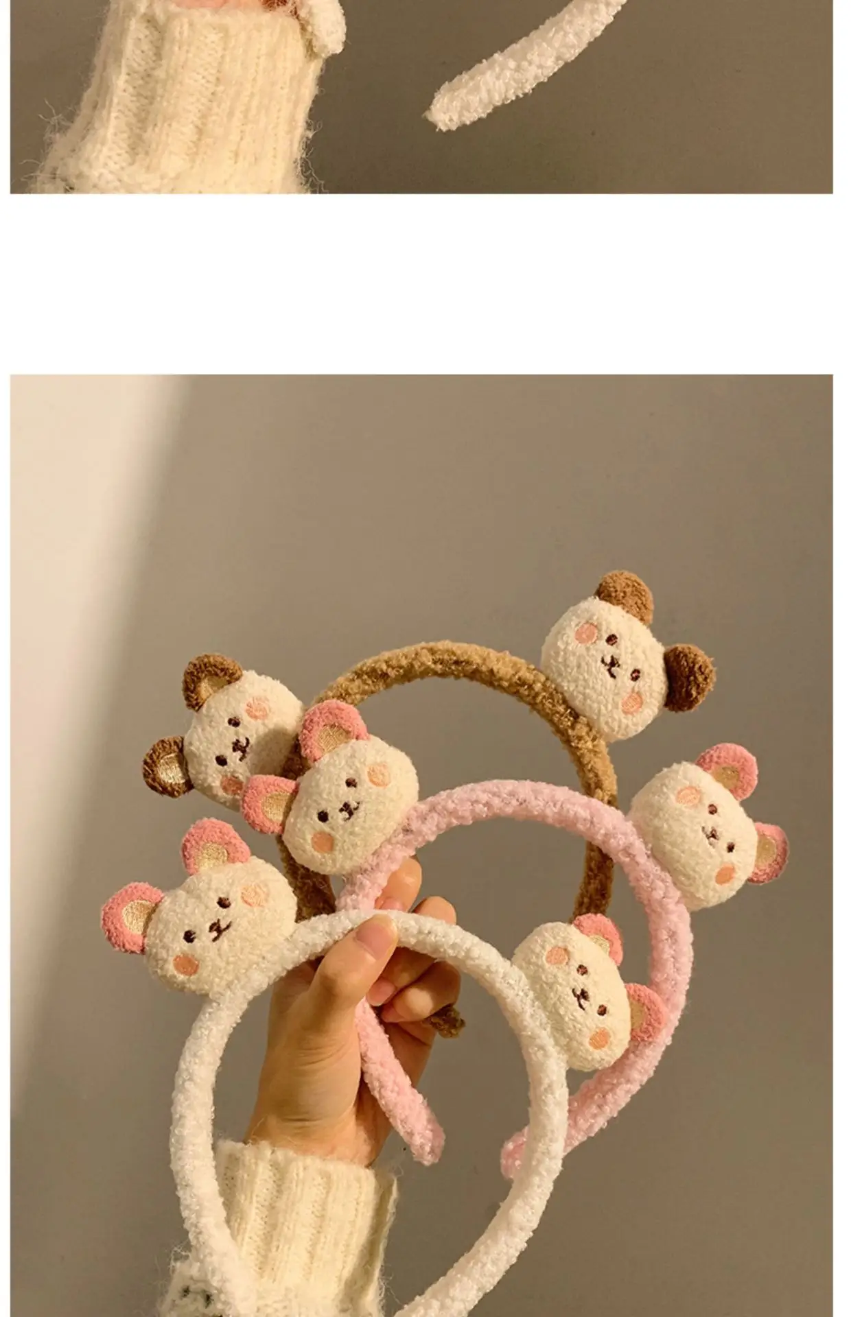 Furry Bear Face Wash Headband for Women — feature 2