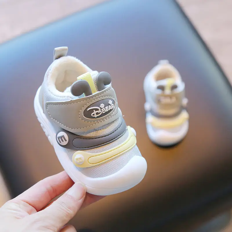 2024 New Winter Baby Shoes for Boys Plus Velvet Toddler Shoes