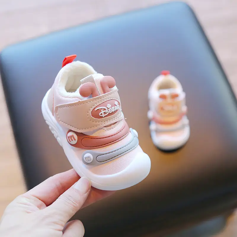 2024 New Winter Baby Shoes for Boys Plus Velvet Toddler Shoes
