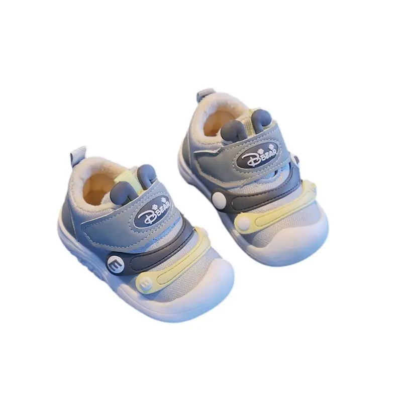 2024 New Winter Baby Shoes for Boys Plus Velvet Toddler Shoes