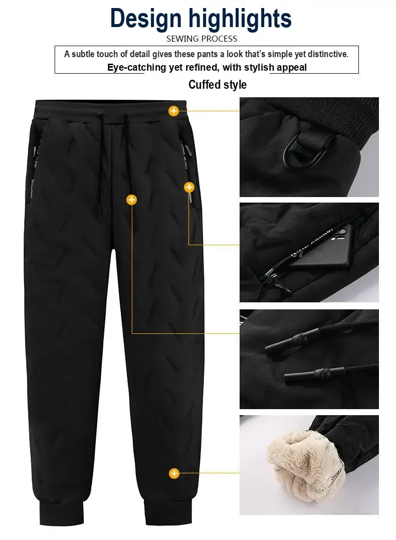 Ankle-cuff pants with drawstring waist, zip pockets and cuff detail.