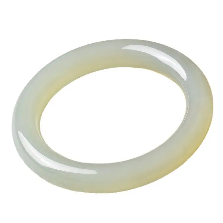 Women's Jade Chubby Round Bracelet Hotan Qingyu