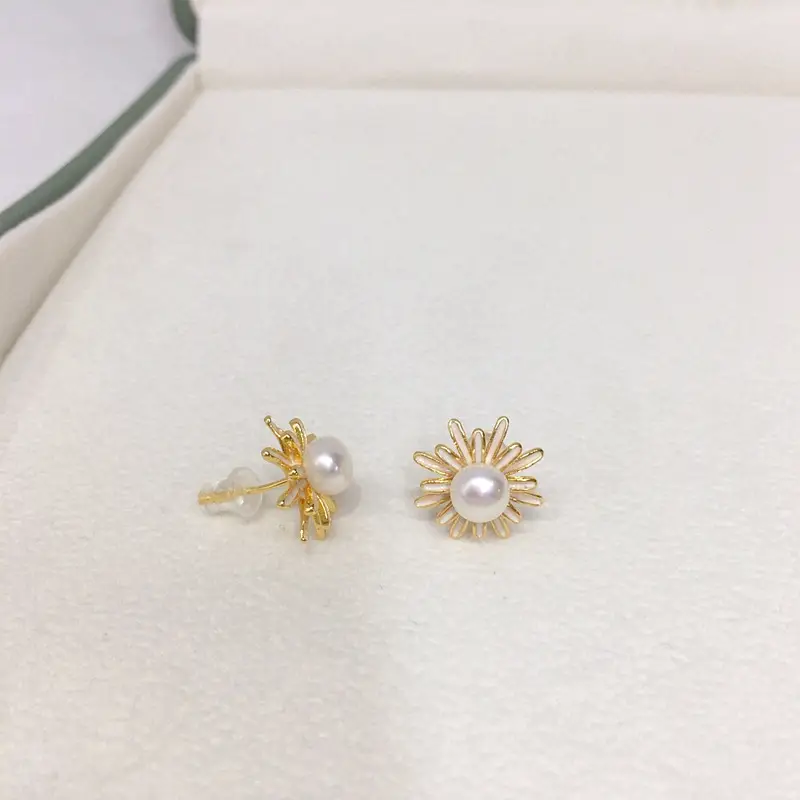 Zhuji Pearl Earrings 18K Gold Filled Women — feature 4