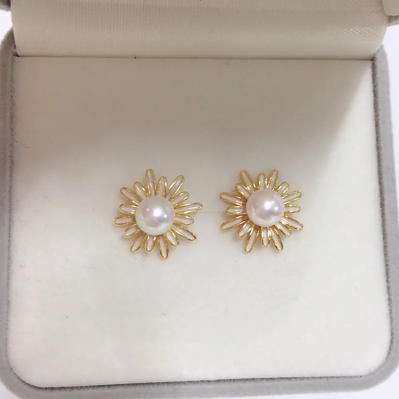 Zhuji Pearl Earrings 18K Gold Filled Women — feature 8