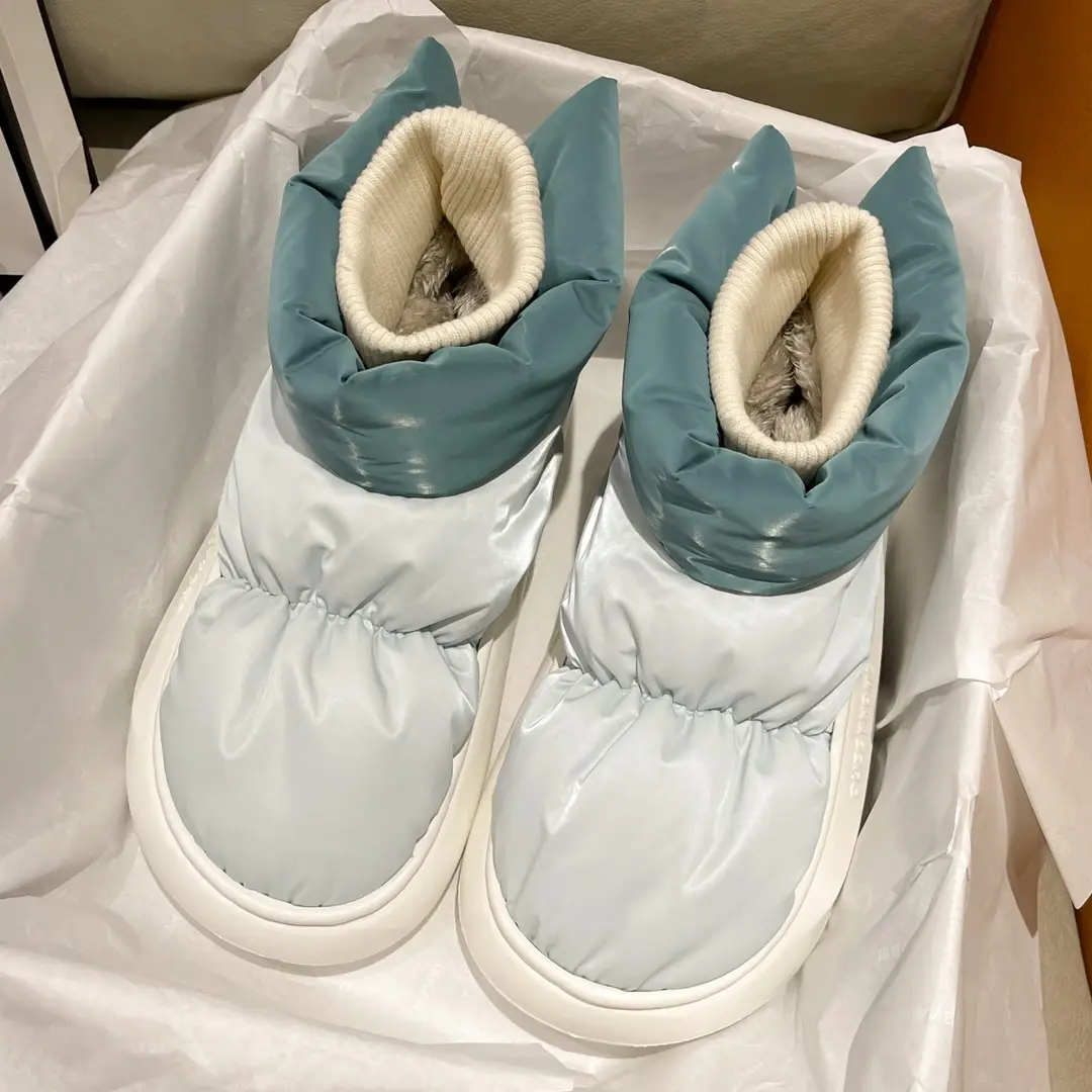 Waterproof Snow Boots for Women, Autumn and Winter, Fleece-Lined and Thickened, Outdoor Wear, 2026 New Model, Thick-Soled, Non-Slip, Northeast-Style Large Cotton Shoes for Women - Image 5