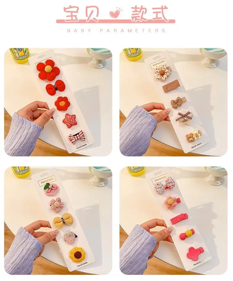Cute Faux Fur Hair Clips for Girls Baby Bangs Clip — feature 19