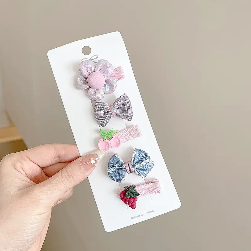 Cute Faux Fur Hair Clips for Girls Baby Bangs Clip - Image 9