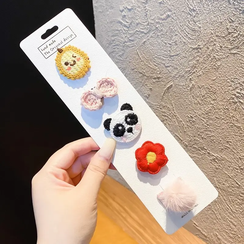 Cute Faux Fur Hair Clips for Girls Baby Bangs Clip - Image 14