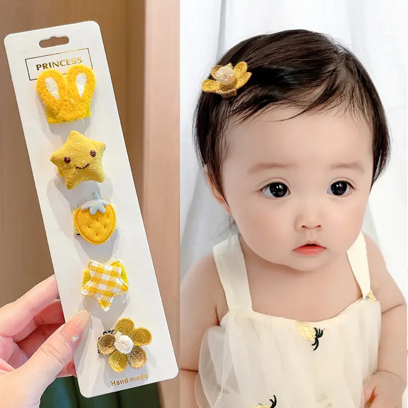 Cute Faux Fur Hair Clips for Girls Baby Bangs Clip - Image 17