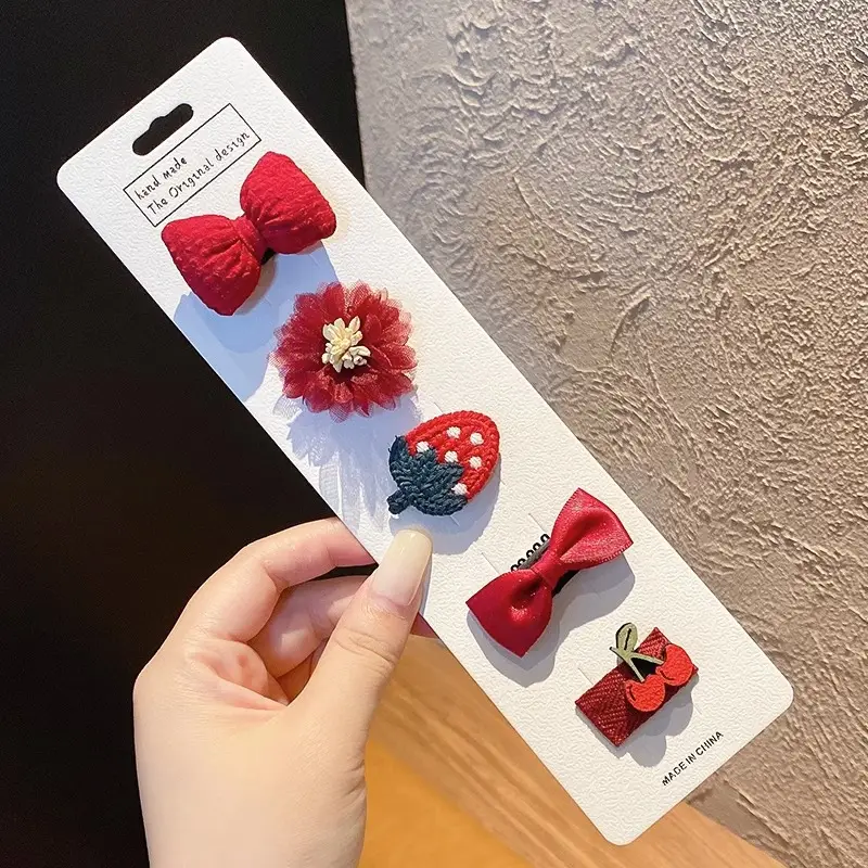 Cute Faux Fur Hair Clips for Girls Baby Bangs Clip - Image 22