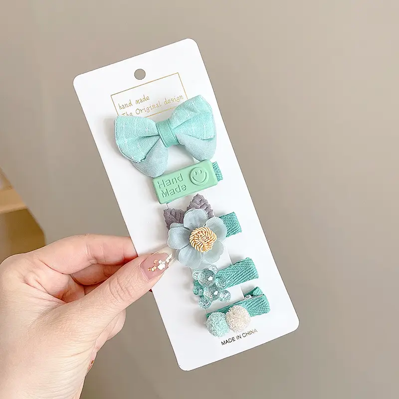 Cute Faux Fur Hair Clips for Girls Baby Bangs Clip - Image 25