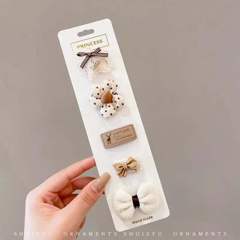 Cute Faux Fur Hair Clips for Girls Baby Bangs Clip - Image 34