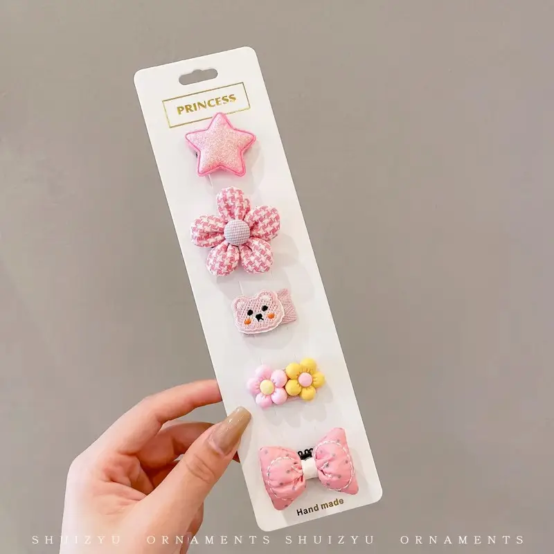 Cute Faux Fur Hair Clips for Girls Baby Bangs Clip - Image 35