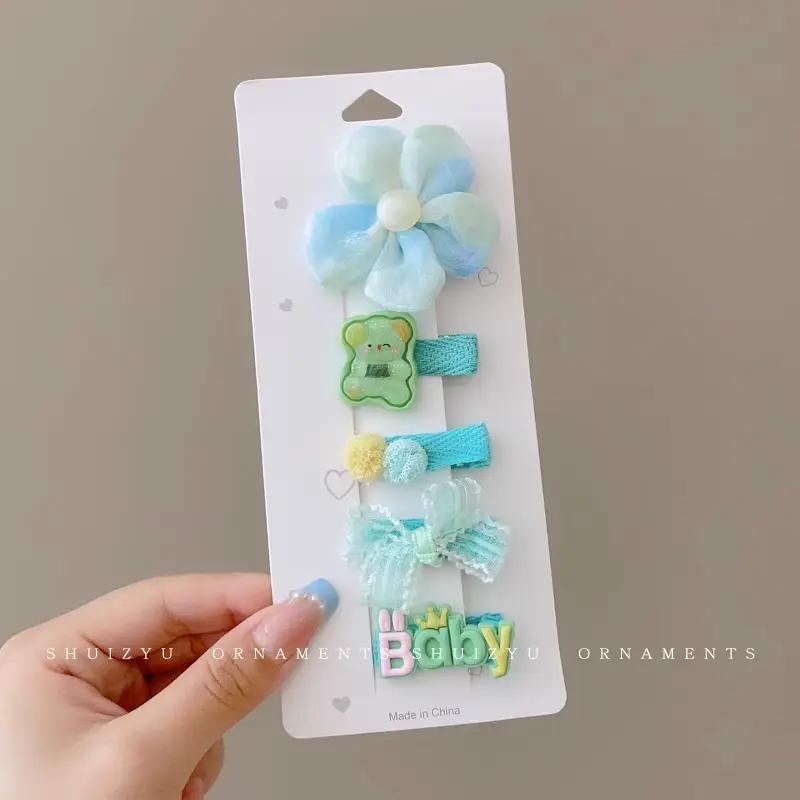 Cute Faux Fur Hair Clips for Girls Baby Bangs Clip - Image 37